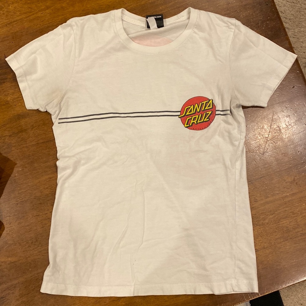 White Santa Cruz t shirt